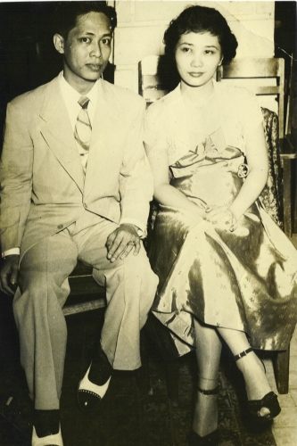 Dad and Mom, circa 1950's